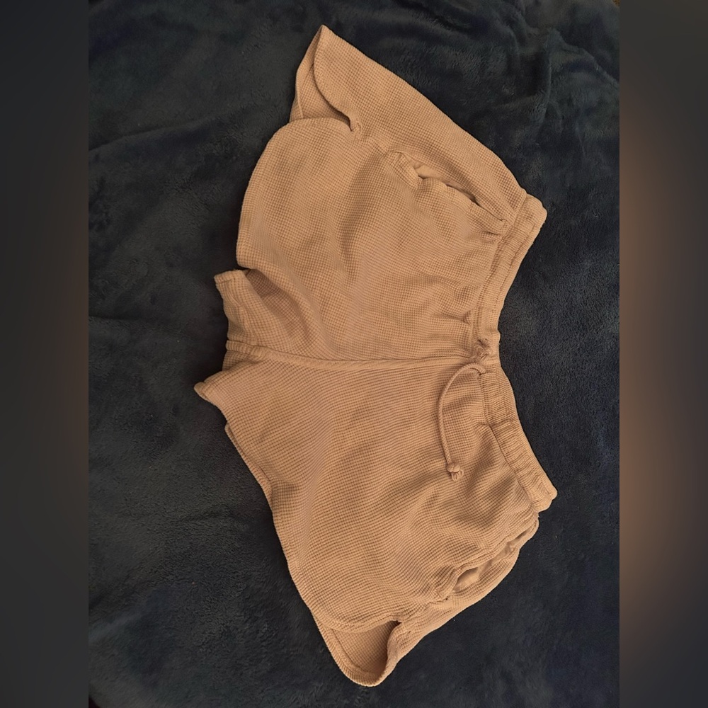 Women's Pink Purple ish Waffle Shorts